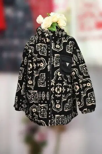 새상품 추가 OFF 안감 퀼팅 사양 넉넉한 3L 상당 보아 플리스 자켓