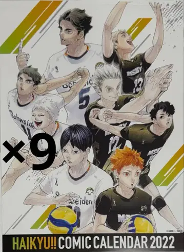 하이큐 달력 2022 포스터 히나타 쇼요 카게야마 토비오 표지