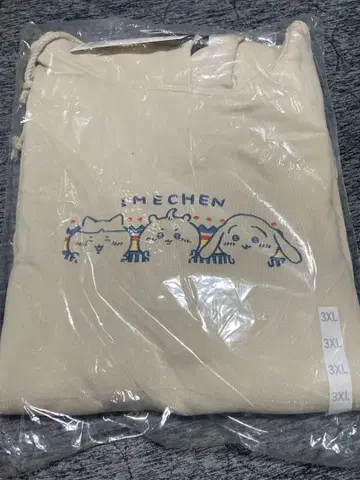 GU 치이카와 (먼작귀) 후드 맨투맨 사이즈 3XL(4L) 미개봉 새상품