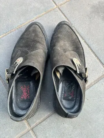 블랙 스웨이드 러버 솔