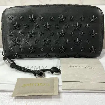 새상품급 지미추 지갑 장지갑 스타 스터드 라운드 지퍼