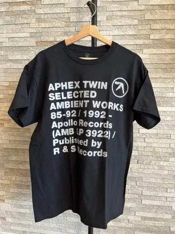 Aphex Twin 티셔츠 블랙 밴드 Vintage.