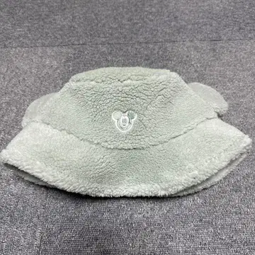 미키 귀 달린 플리스 모자 민트 그린