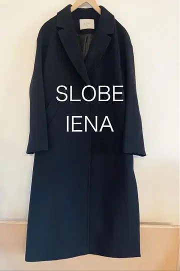 SLOBE IENA 롱 체스터 코트 블랙