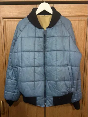 80s.90s 퀼팅 다운 자켓 리버서블 구제 의류