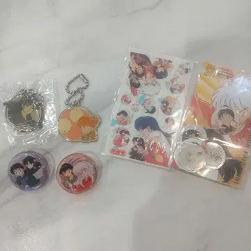 이누야샤 캔 배치 키링 씰 세트