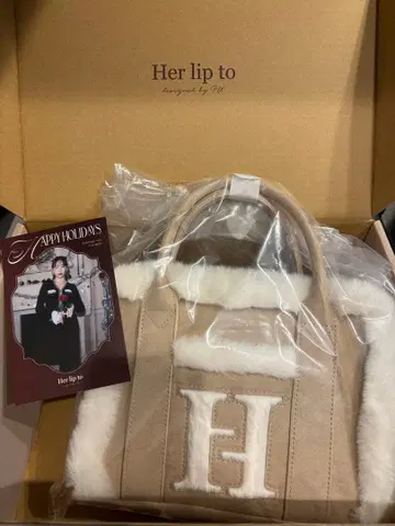 herlipto Cozy Winter Tote Bag 토트 무스탕