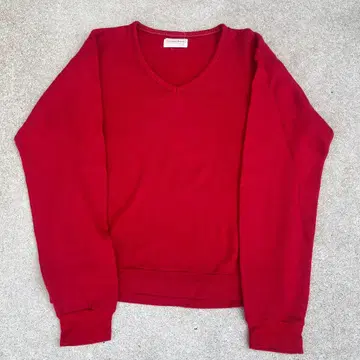 90s 캐시미어 V넥 니트 빨간색