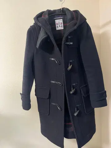 CALIBURN 네이비 더플 코트