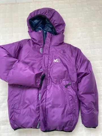 밀레 Millet 리버서블 후드 부착 다운 자켓