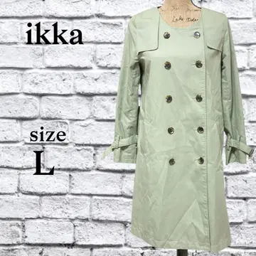 A295 이카 [ F ] 스프링 코트 겉옷 노카라 더블 버튼