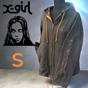 x-girl 후드티 사이즈 1 USA 스트릿 풀 집업