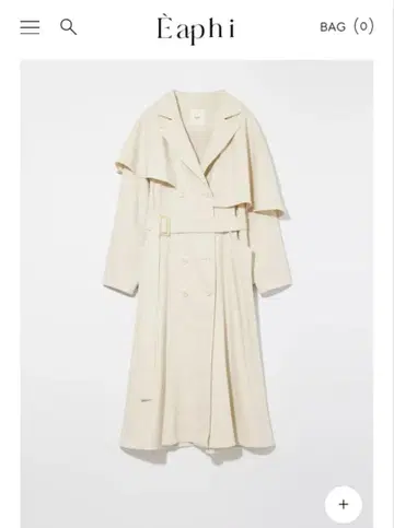 EAPHI ASYMMETRY CAPE TRENCH COAT