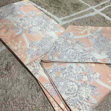 기모노 이중 기모노 색 오시마 순수 실크