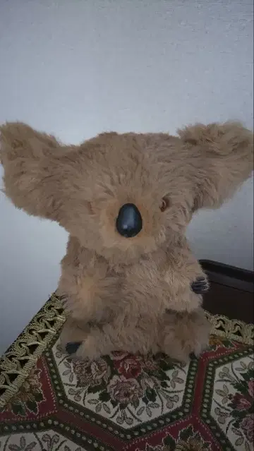 골동품 호주산 코알라 봉제 인형 베이지