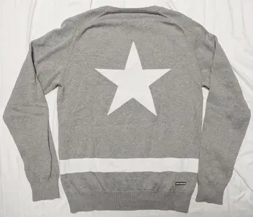 유니폼 익스페리먼트 별 패턴 코튼 니트 크루넥 스웨터 소프