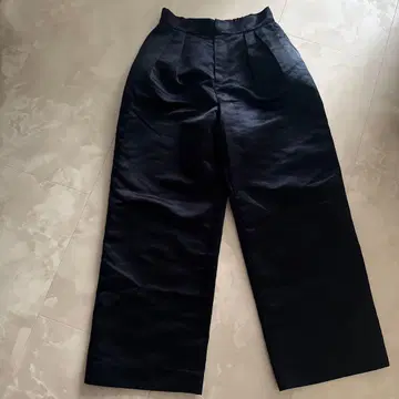 메라키 meraki 와이드 팬츠 네이비 새틴