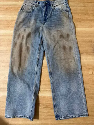 ZARA 워시 가공 스트레이트 데님 31