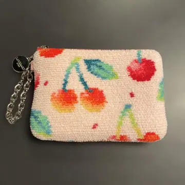 러브러리 바이 페이러 체리 도트 키 카드 파우치 핑크