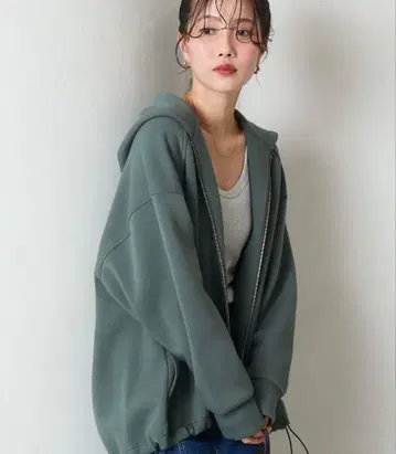 종이상자 맨투맨 풀 집업 후드티