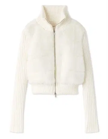 퍼 니트 블루종 스나이델