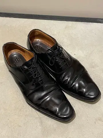 블랙 드레스 슈즈 스트레이트 팁