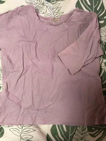 새상품 SM2 블라우스 핑크 린넨 코튼