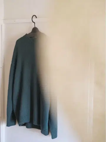 Steven Alan 해밀턴 라무즈 울 모크넥 니트 다크 그린