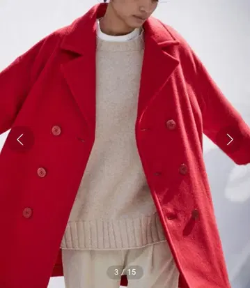 sea 2XL 피코트 빨간색 레드 rie 시이리에