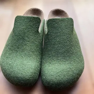 그린 펠트 사보 클로그 샌들 38 24.5cm
