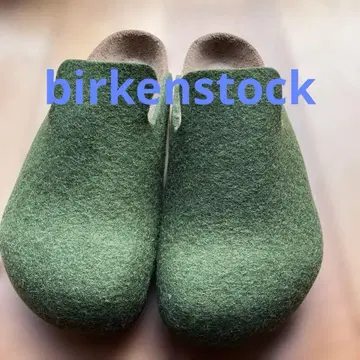 그린 펠트 사보 클로그 샌들 38 24.5cm