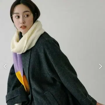 URBAN RESEARCH 보더 니트 머플러