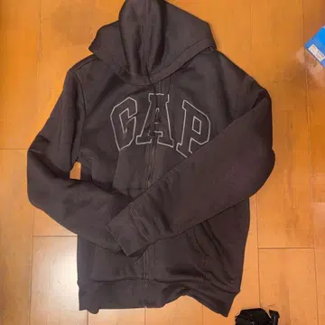 GAP 다크 브라운 집업 후드티 보아 후드티 y2k