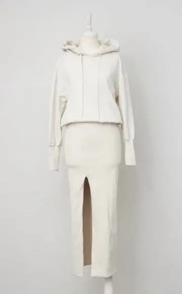 rosarymoon 롱 후드티 원피스