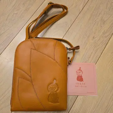 무민 숄더백 브라운 리틀미이 소가죽 미니백