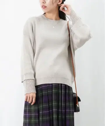 LC/LLL 레이어드 니트 풀오버