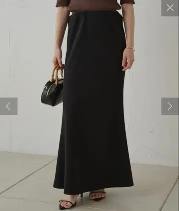 Lounge Dress 컷 조젯 머메이드 스커트