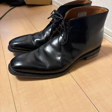 새상품급 REGAL 처카 부츠 블랙 천연 가죽 24.5cm