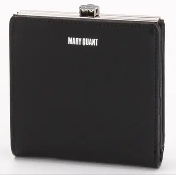 MARY QUANT 마리콴트 이단 접이식 지갑 가죽 가마구치 미니 지갑