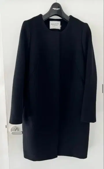 두지엠 클라세 노카라 코트 네이비 울 사이즈 36
