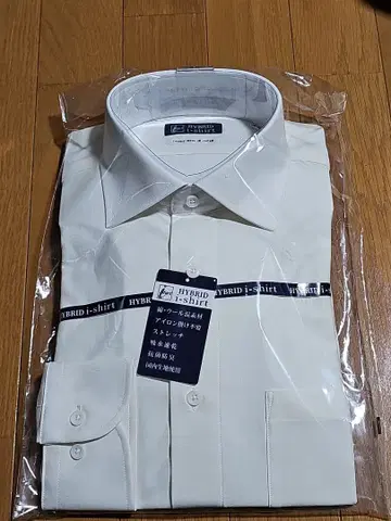 [ 하이브리드 아이셔츠 ] 울 혼방 소재 긴팔 와이셔츠 컷어웨이 무지