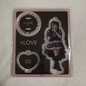 =LOVE 이코러브 사이토 지라 아크릴 스탠드 2025 블랙 의상