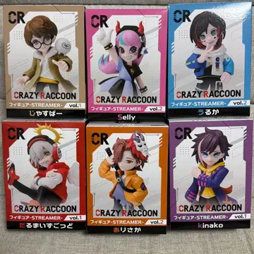 CrazyRaccoon 피규어 STREAMER 6종 세트 GiGO 한정판