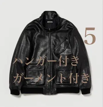 AURALEE 25AW LAMB LEATHER ZIP BLOUSON