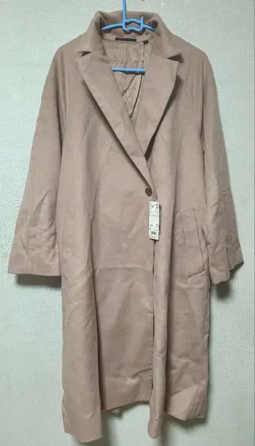 미사용 새상품 유니클로 울 블렌드 랩 코트 L 사이즈