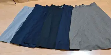 오피스 캐주얼 Honeys 무릎 기장 스커트 6개 묶음