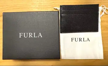 FURLA 블랙 가죽 카드 케이스