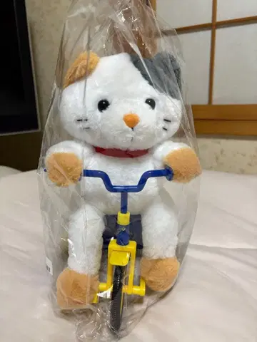 자전거로 달리는 인형옷 유원지 출근