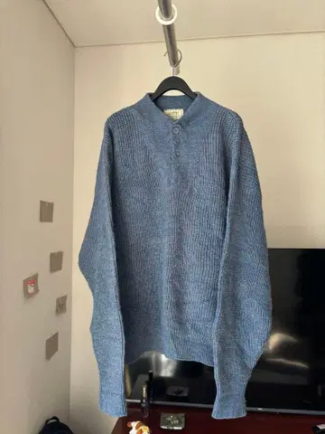 L.L.Bean 버튼 하프넥 스웨터