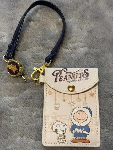 유니버설 크리스마스 한정판 스누피 릴 티켓 홀더 USJ